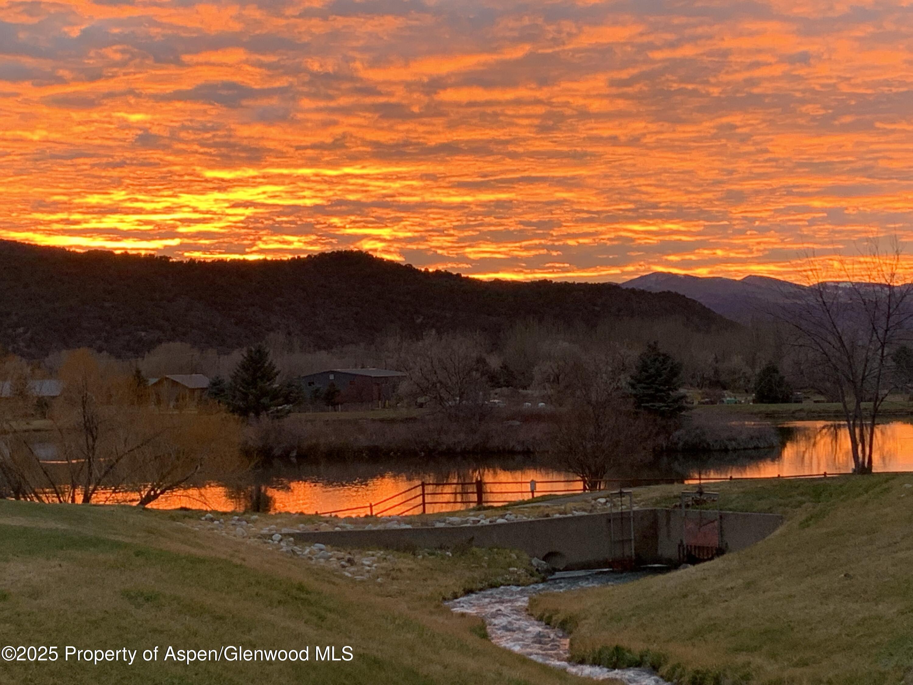 203 Deer Run Carbondale, CO 81623 - Photo 47 of 50 Sunset at private lake