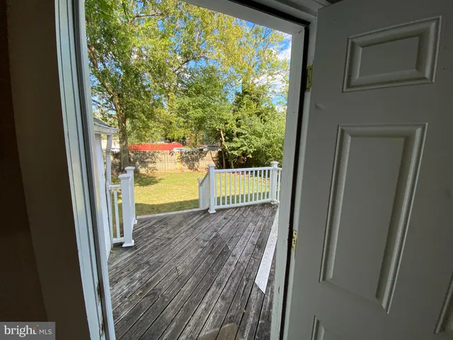 a view of a porch