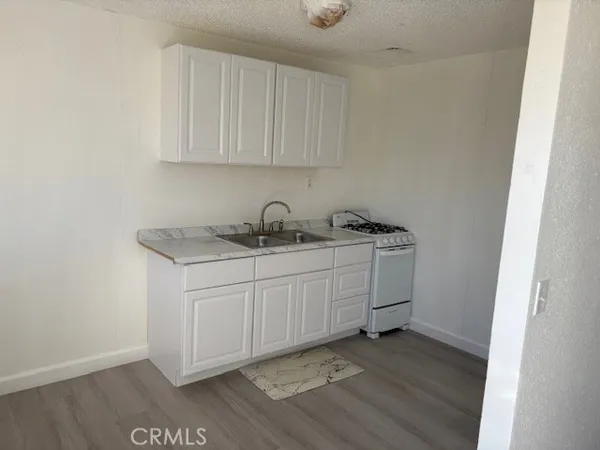 a room with cabinets