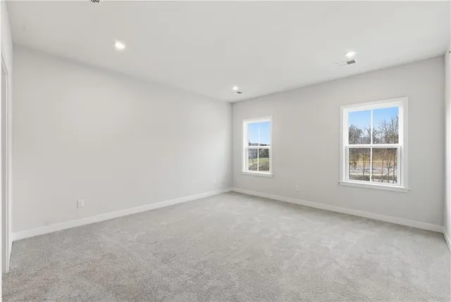 a view of an empty room