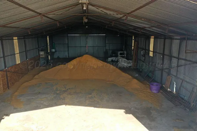 a view of a lake with a big yard