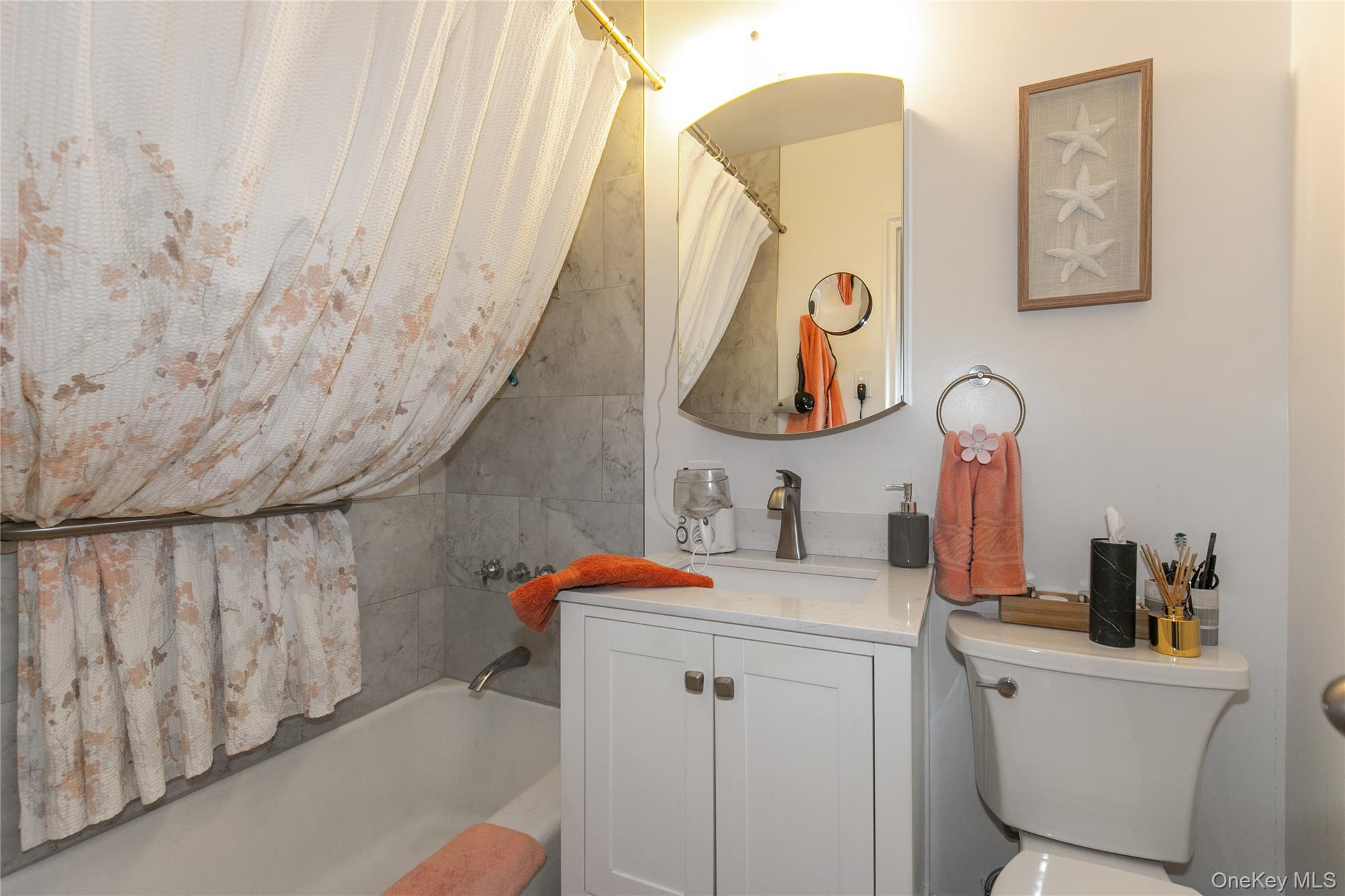 15 Canterbury Road, Unit D6 Great Neck, NY 11021 - Photo 12 of 21 a bathroom with a sink vanity and toilet