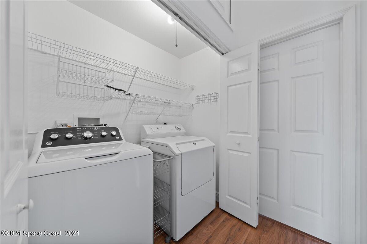 432 Stonehenge Circle Rockledge, FL 32955 - Photo 28 of 41 a utility room with dryer and washer