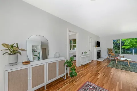 a very nice looking room with a large window