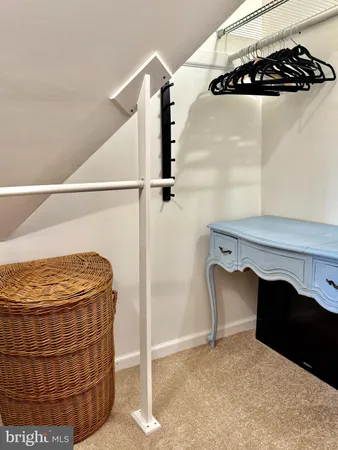 a room with a fireplace