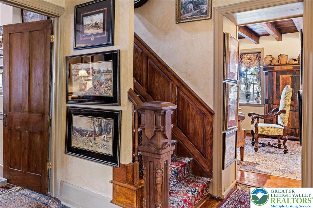 3791 Hunter Road Kintnersville, PA 18930 - Photo 11 of 55 a view of an entryway with wooden floor and windows