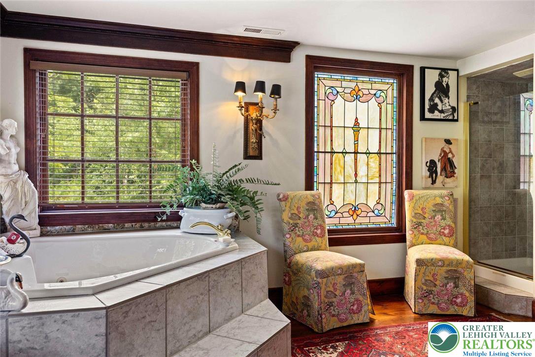 3791 Hunter Road Kintnersville, PA 18930 - Photo 30 of 55 a living room with furniture and a window