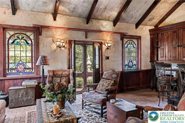 a bed room with a bed and a window