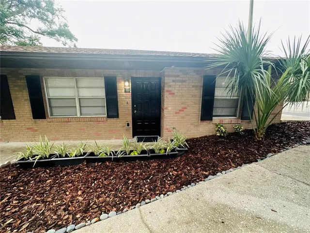 a front view of a house