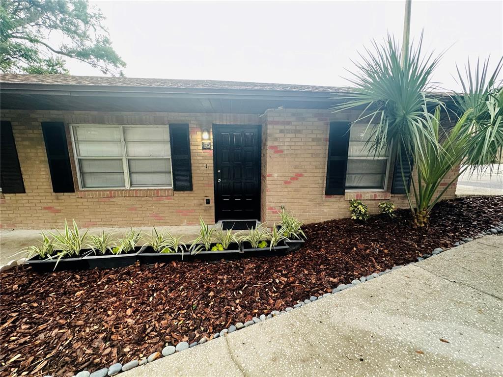 a front view of a house