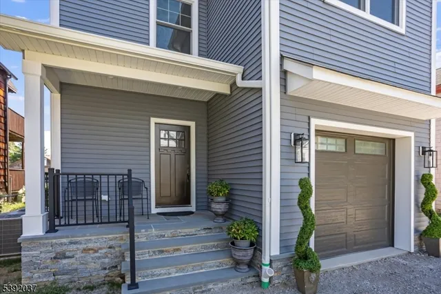 a front view of a house