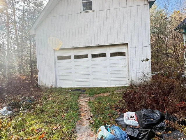 a backyard of a house