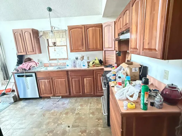 a utility room with a window