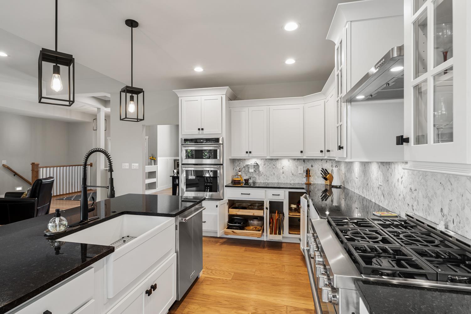 795 Madison Ridge Road Lawrenceburg, IN 47025 - Photo 15 of 72 Wall ovens are convection, one is microwave/convection, the other is electric/convection.