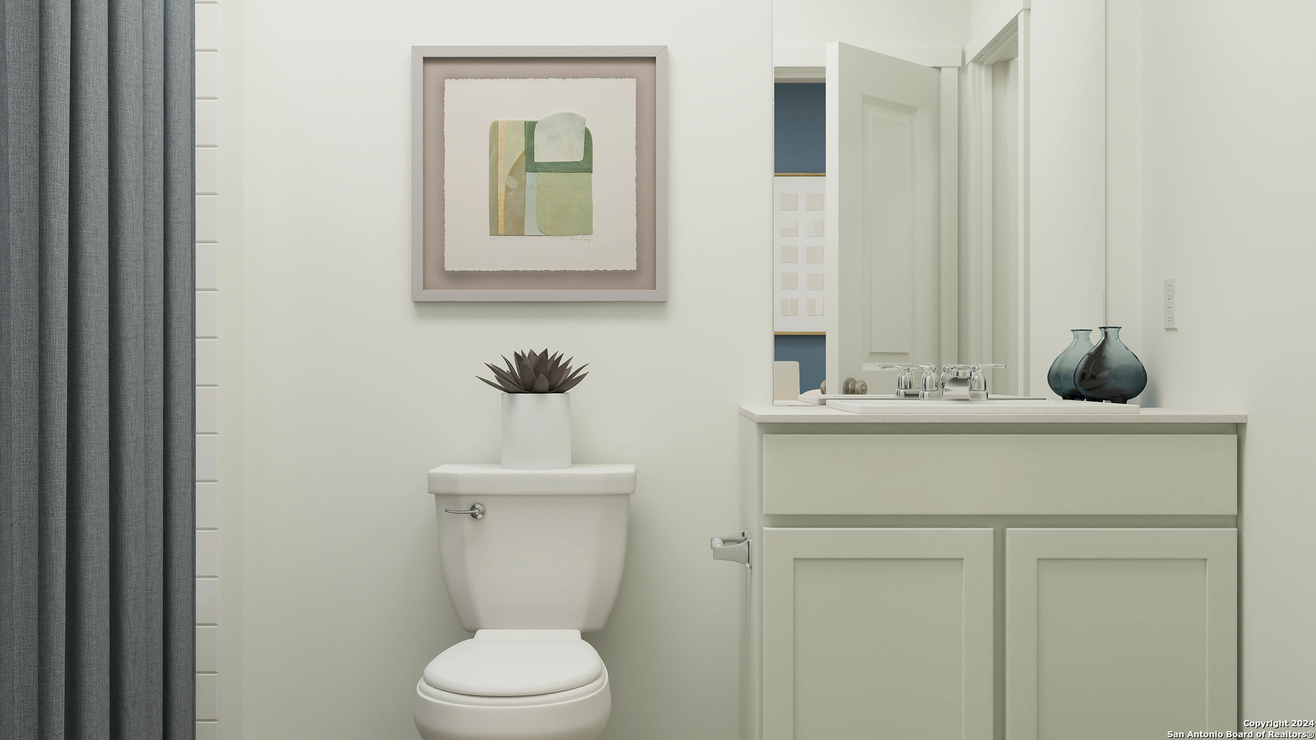 5109 Hagerman Cibolo, TX 78108 - Photo 21 of 29 a bathroom with a toilet sink and mirror
