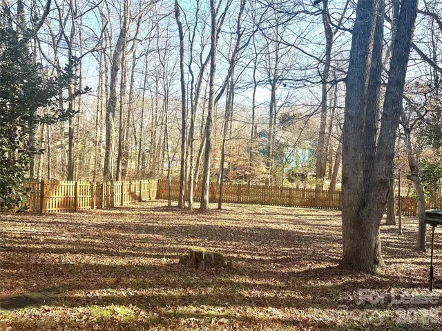 a front view of a house with a large trees