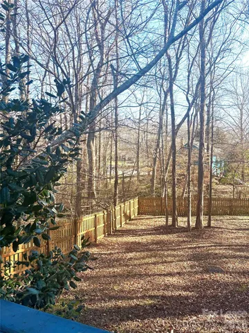 a view of a building with trees