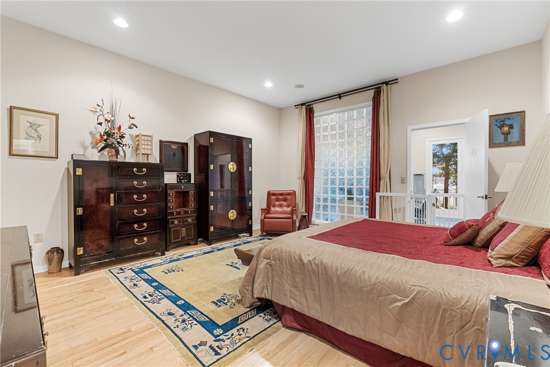 276 Colony Trail Lanexa, VA 23089 - Photo 35 of 43 Bedroom with light wood-style floors and recessed
