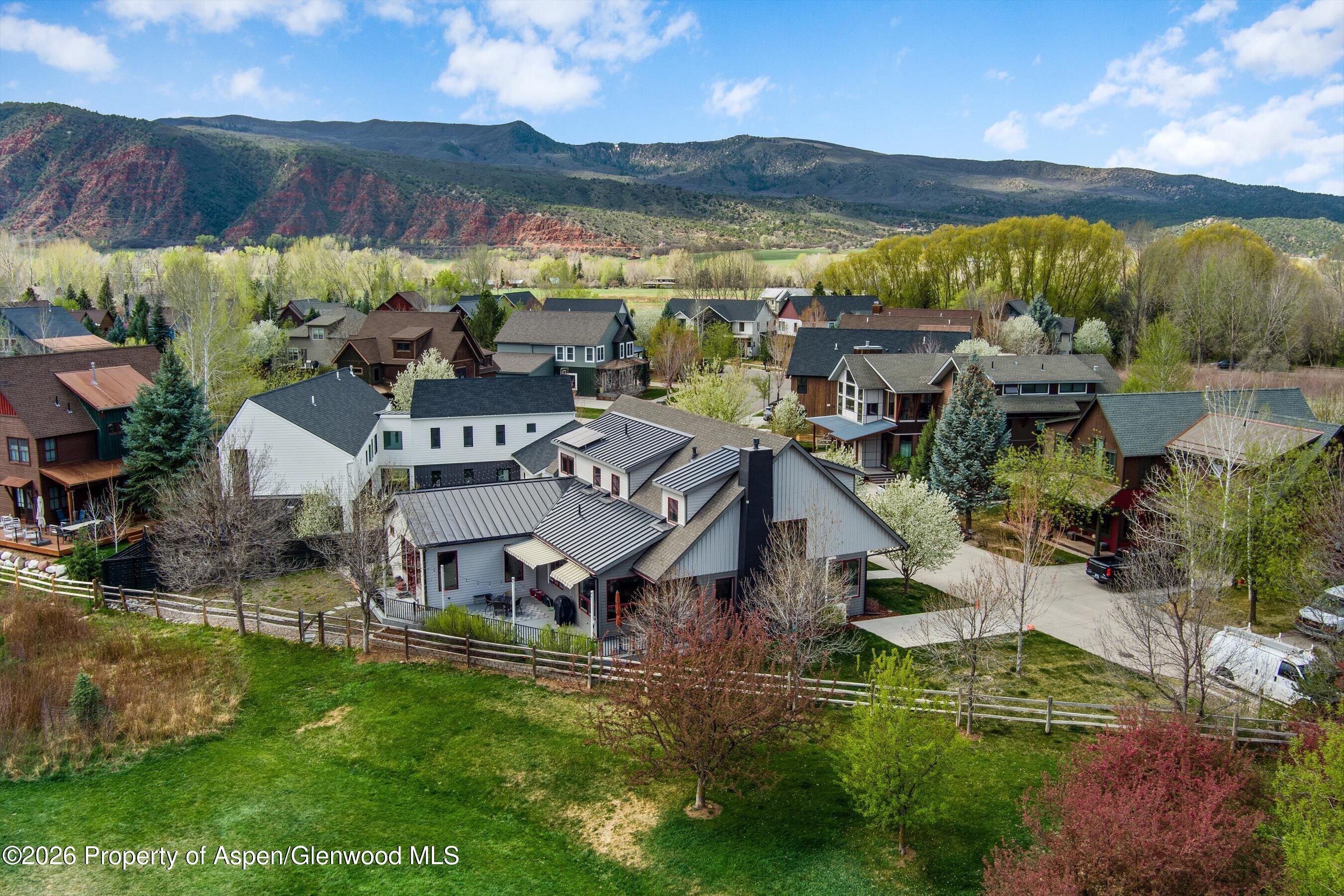 350 Sopris Circle Basalt, CO 81621 - Photo 3 of 49 an aerial view of residential houses with outdoor space and city view