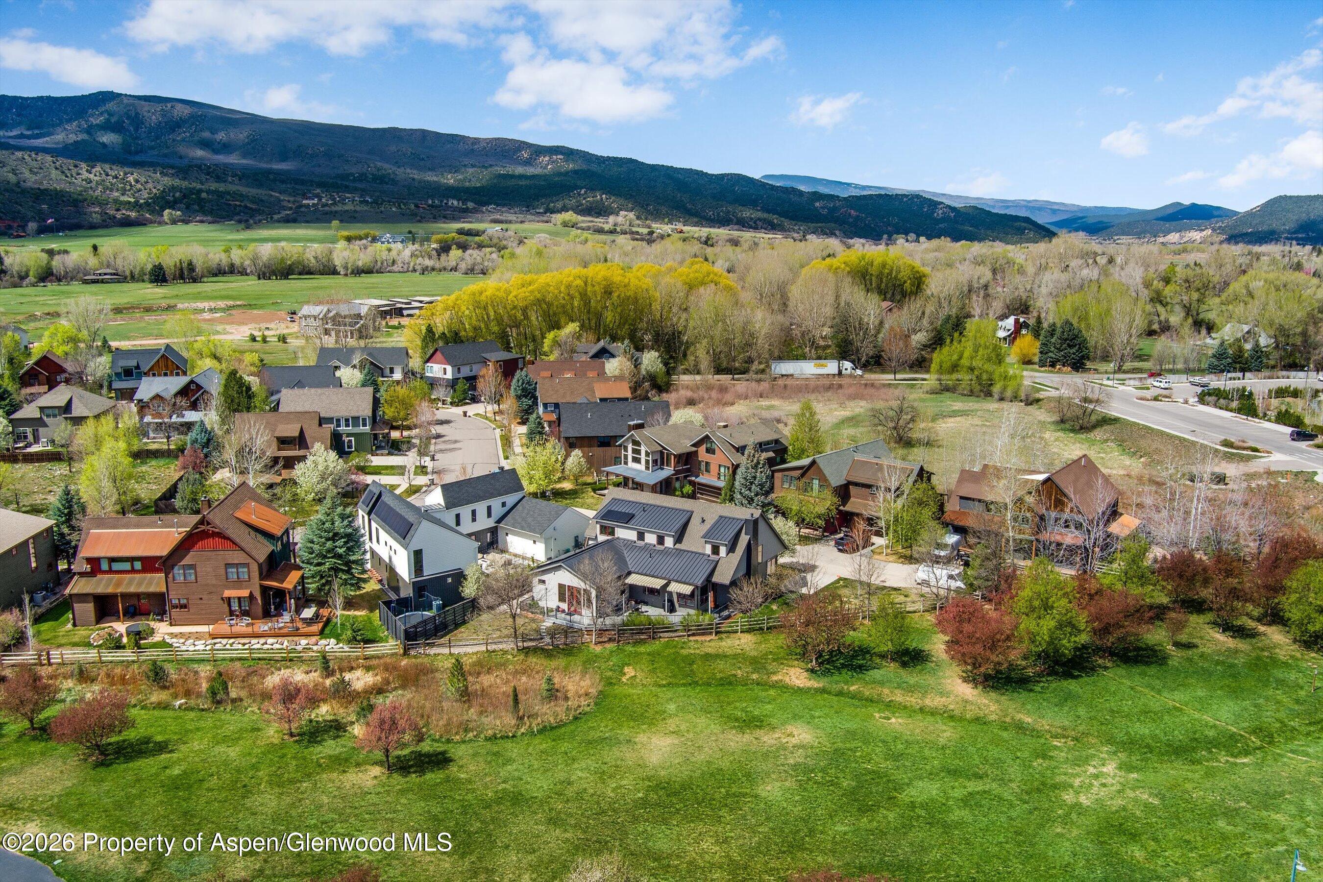 350 Sopris Circle Basalt, CO 81621 - Photo 47 of 49 an aerial view of residential houses with outdoor space and trees