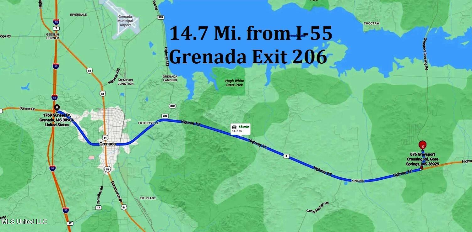 7 Graysport Crossing Road Gore Springs, MS 38929 - Photo 9 of 11 Map3