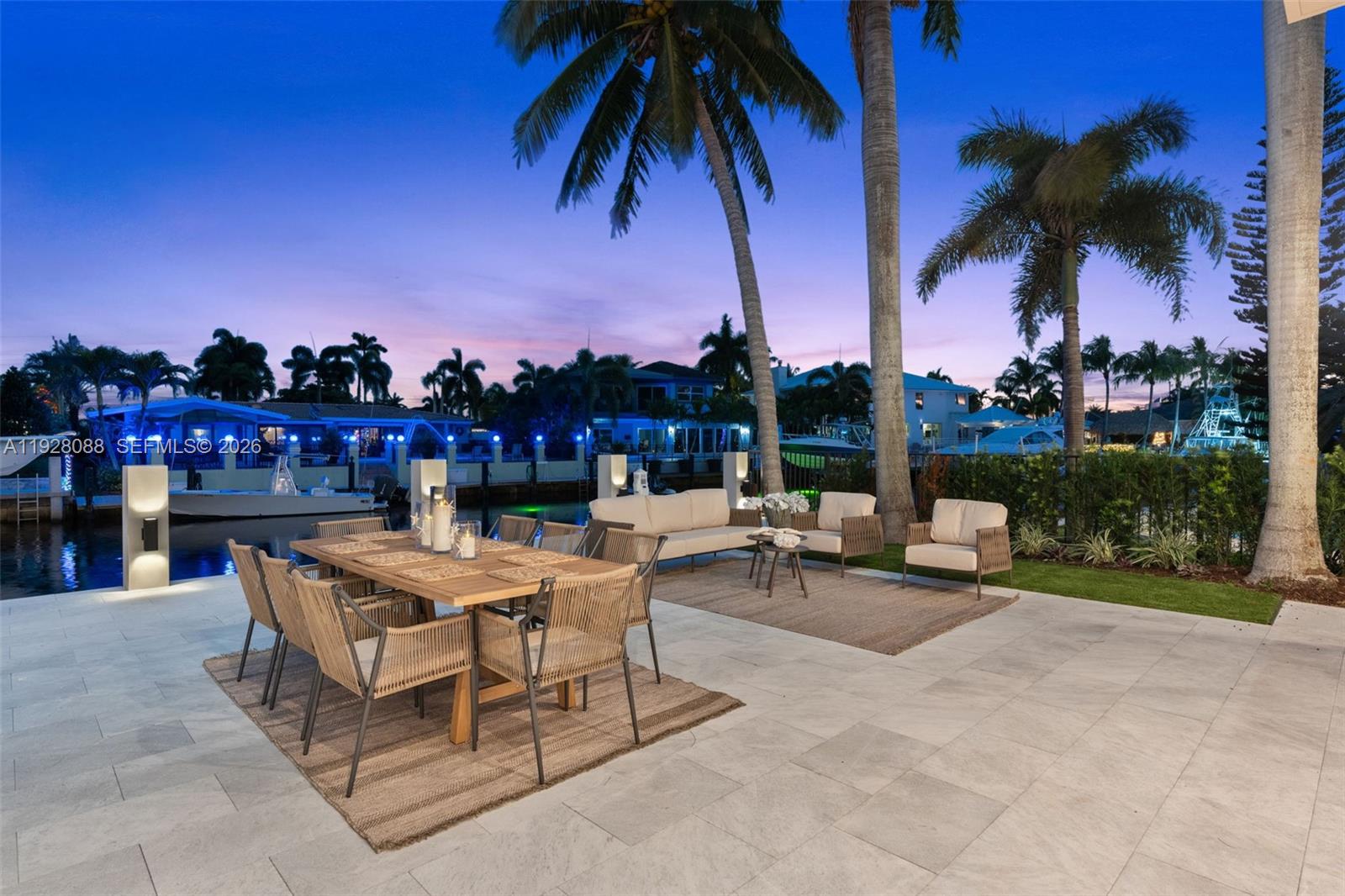 4910 Northeast 27th Avenue Lighthouse Point, FL 33064 - Photo 67 of 68 a view of a terrace with furniture