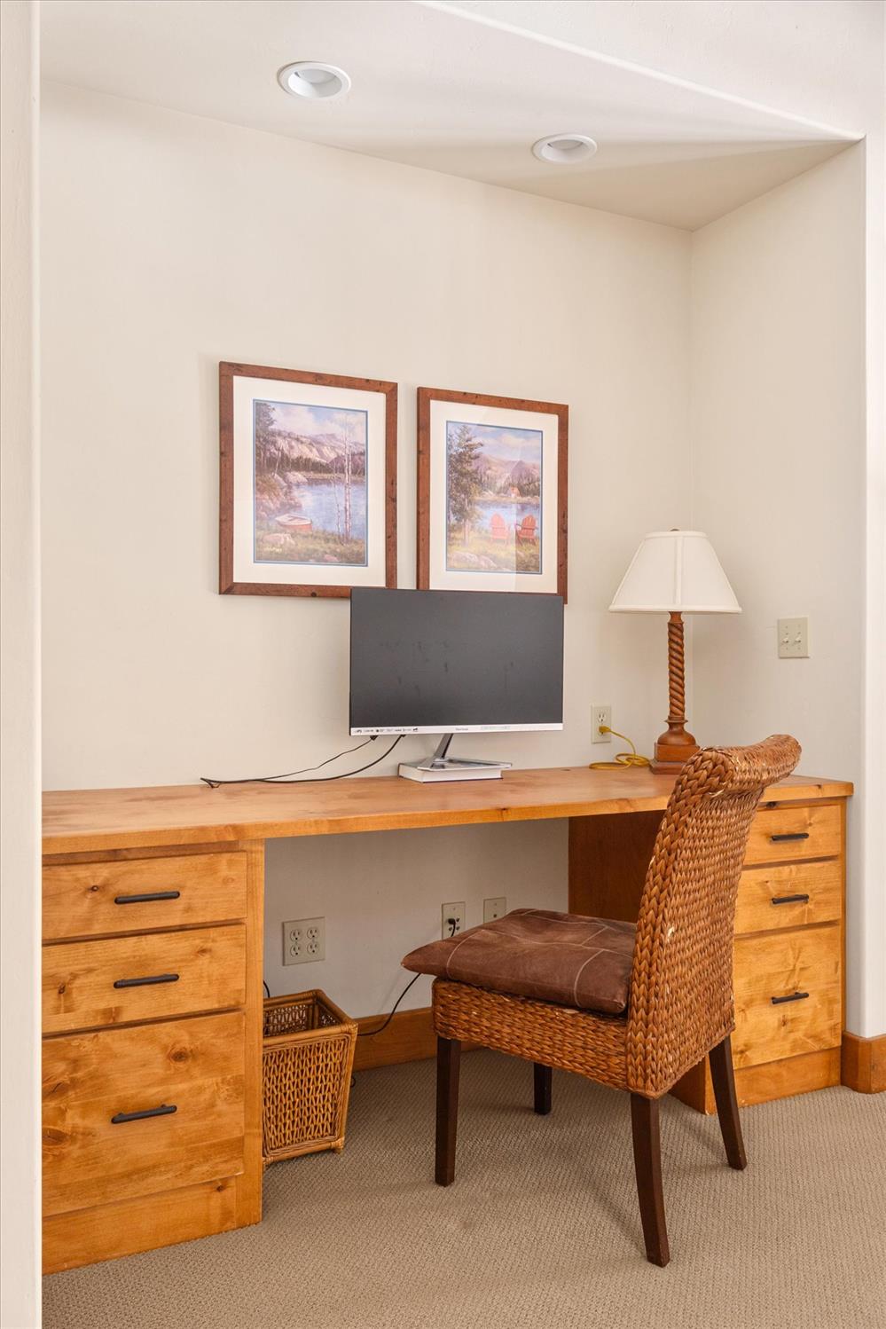 110 Flynn Road Bear Valley, CA 95223 - Photo 28 of 56 a living room with furniture and a lamp