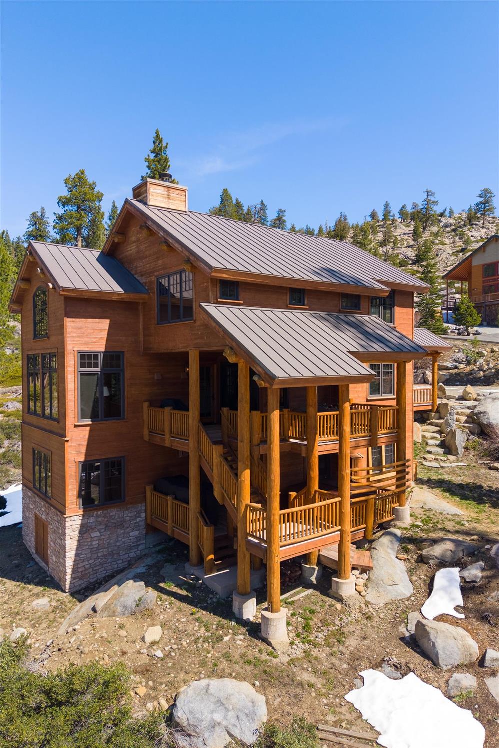 110 Flynn Road Bear Valley, CA 95223 - Photo 43 of 56 a view of a house with a porch
