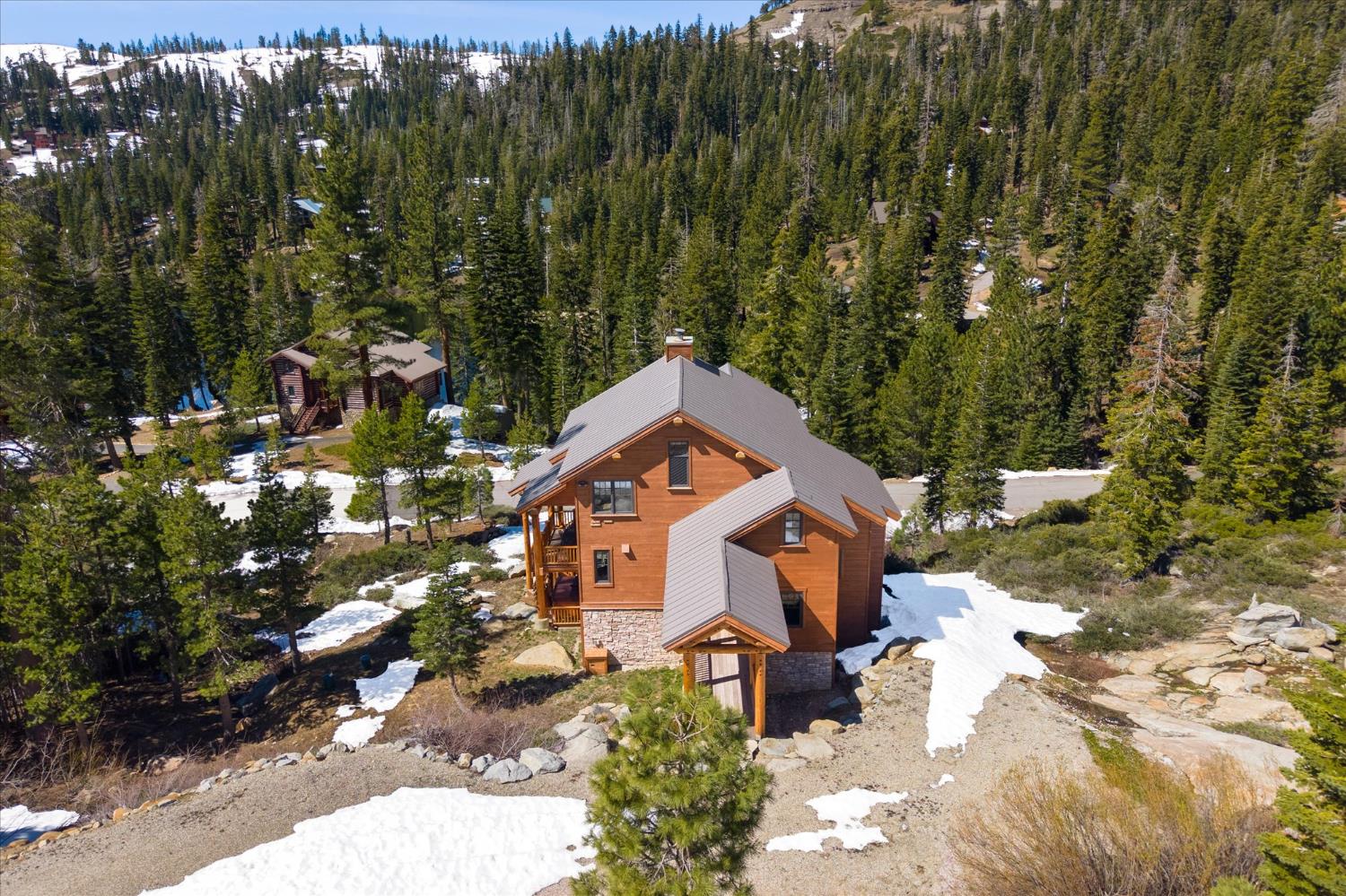 110 Flynn Road Bear Valley, CA 95223 - Photo 49 of 56 a aerial view of a house with a yard