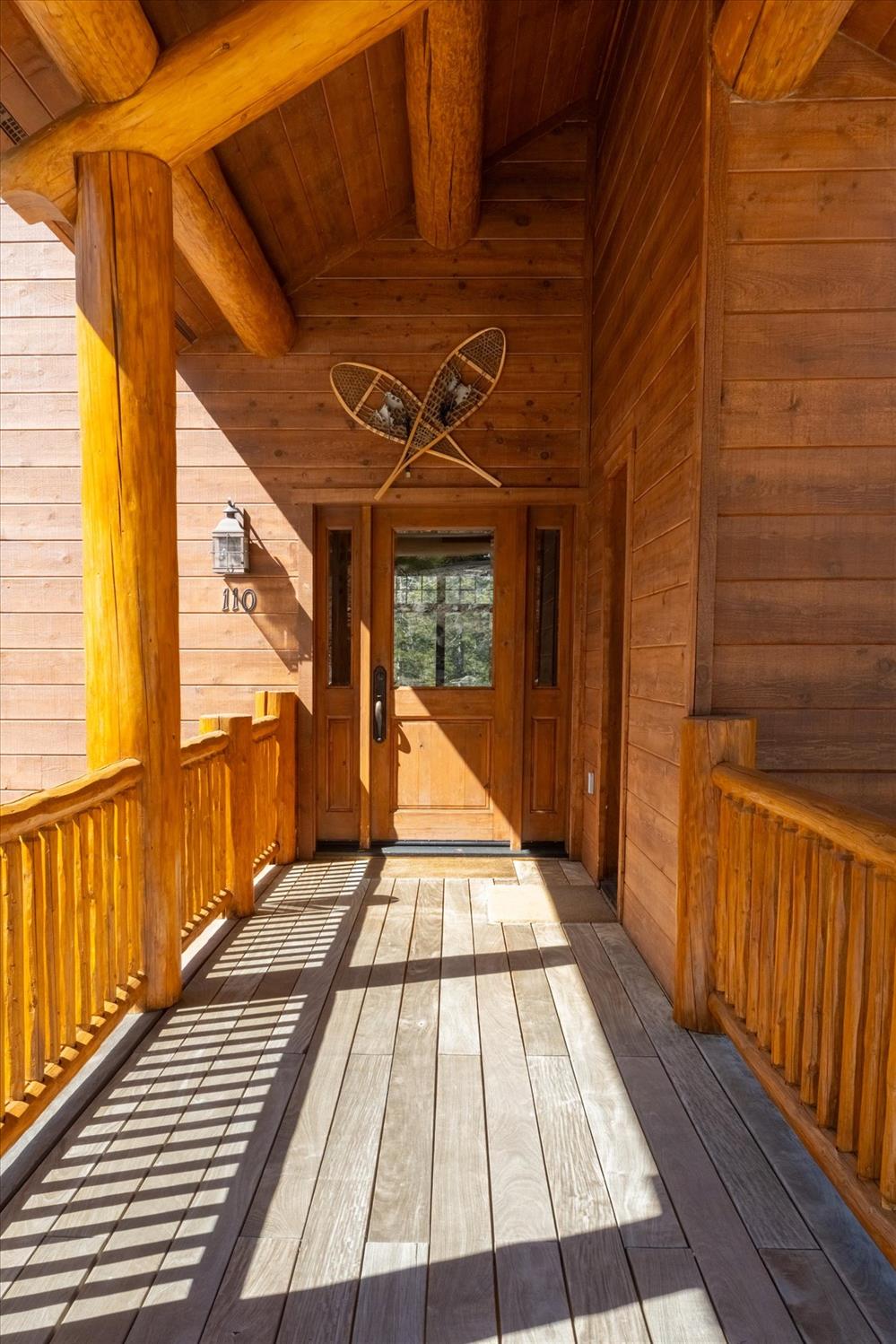 110 Flynn Road Bear Valley, CA 95223 - Photo 8 of 56 a view of balcony with wooden floor