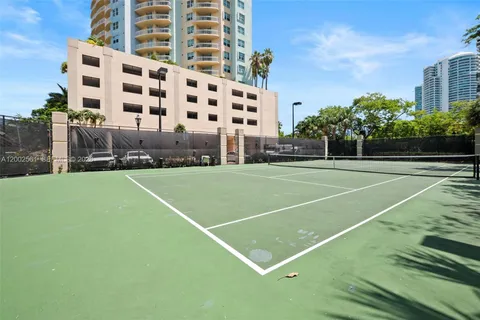 a view of a tennis court