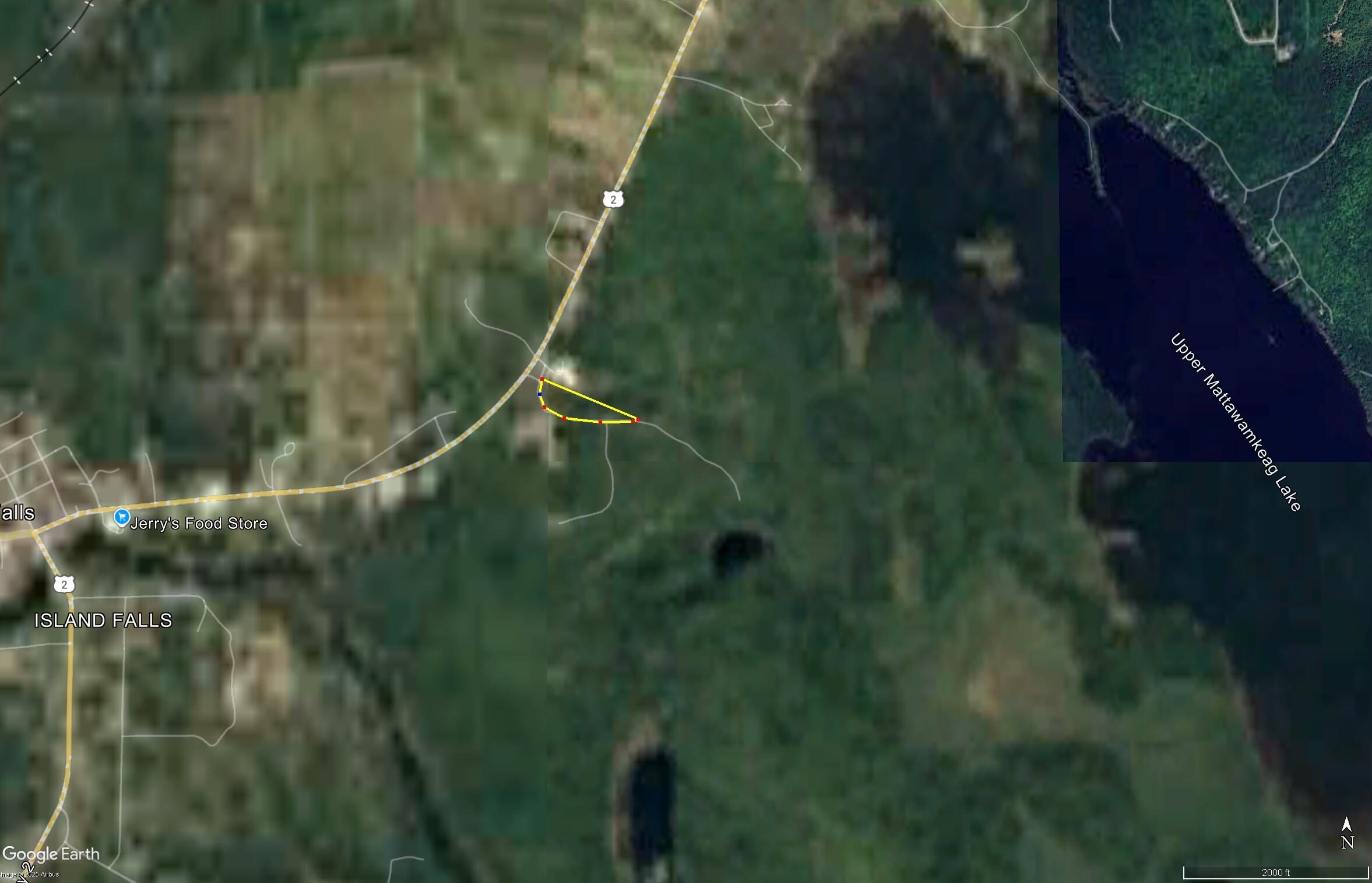 forestry road aerial