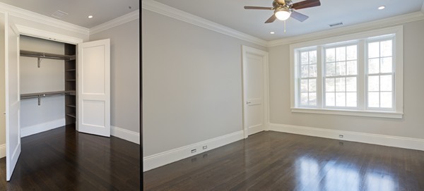 1 Green Lane Weston, MA 02493 - Photo 21 of 30 a view of empty room with wooden floor and fan