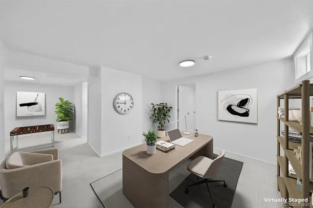 a living room with furniture and window