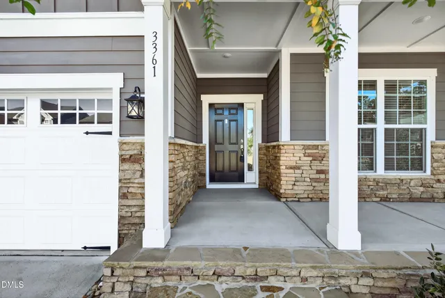 a view of front door of house