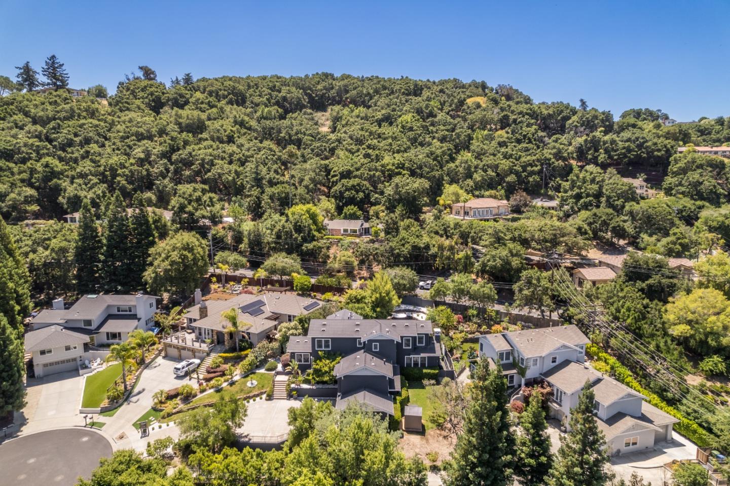 125 Dover Street Los Gatos, CA 95032 - Photo 46 of 49 an aerial view of residential houses with outdoor space