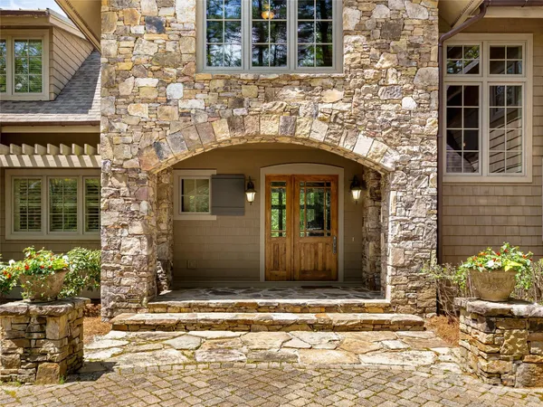 a front view of a house