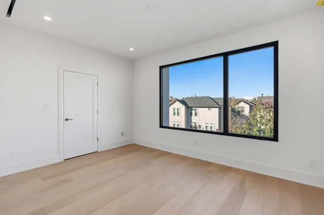 an empty room with window