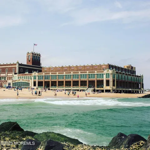 a outdoor view of a building with garden