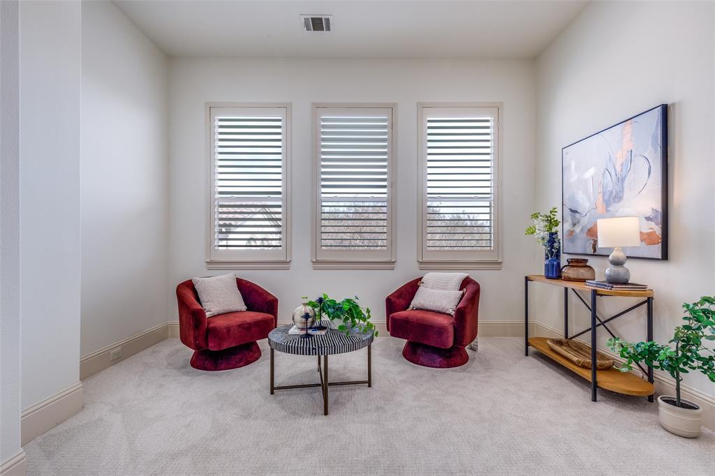 14739 Stanford Court Addison, TX 75254 - Photo 12 of 26 Sitting area in the primary bedroom can