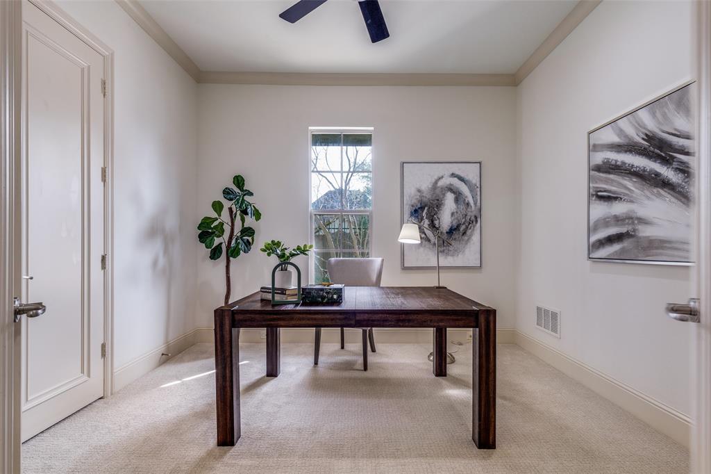 14739 Stanford Court Addison, TX 75254 - Photo 16 of 26 Bedroom on the first floor would also make a great nursery, home office or library.