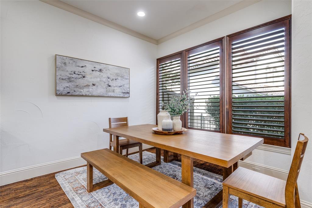 14739 Stanford Court Addison, TX 75254 - Photo 6 of 26 Dining room overlooking covered patio