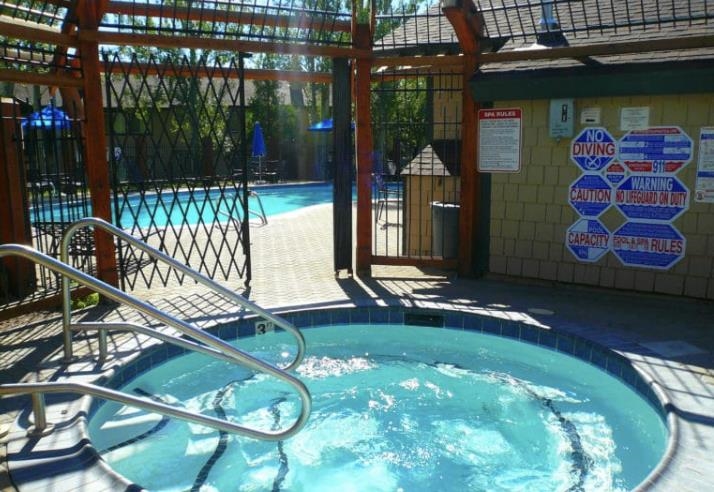 3101 Lake Forest Road, Unit 57 Tahoe City, CA 96145 - Photo 24 of 26 a view of backyard with a patio and a garden