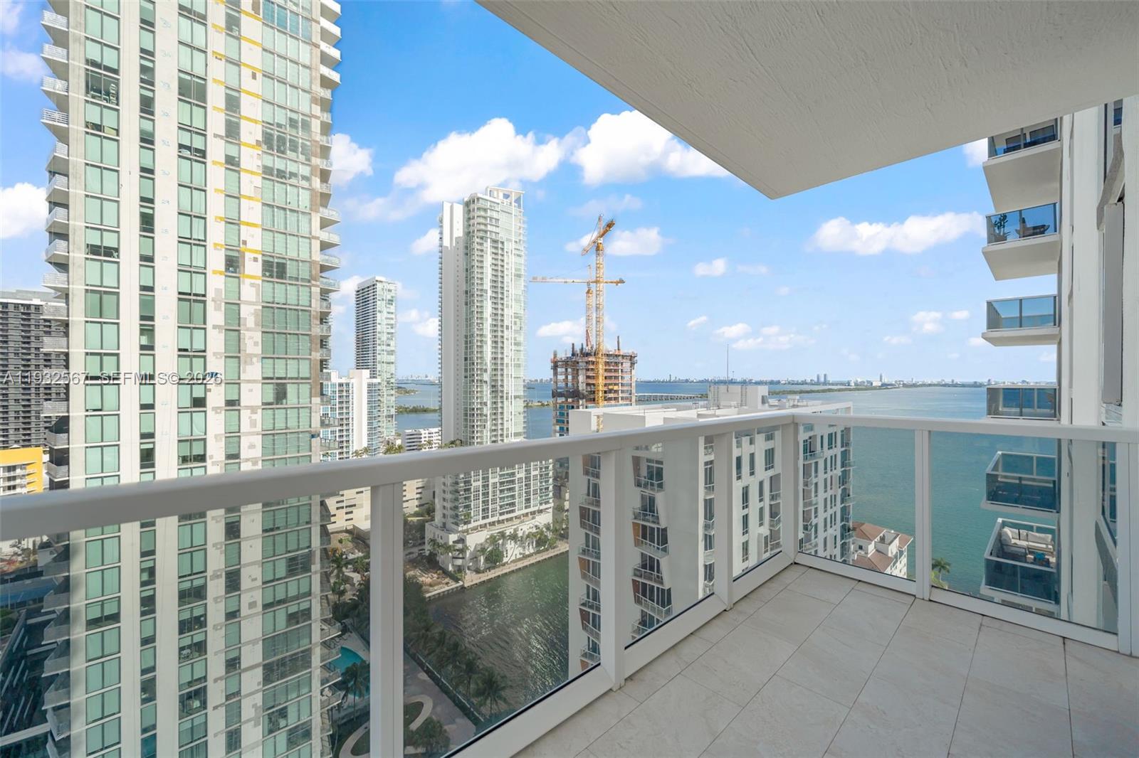 600 Northeast 27th Street, Unit 2401 Miami, FL 33137 - Photo 20 of 52 a view of a balcony with city view