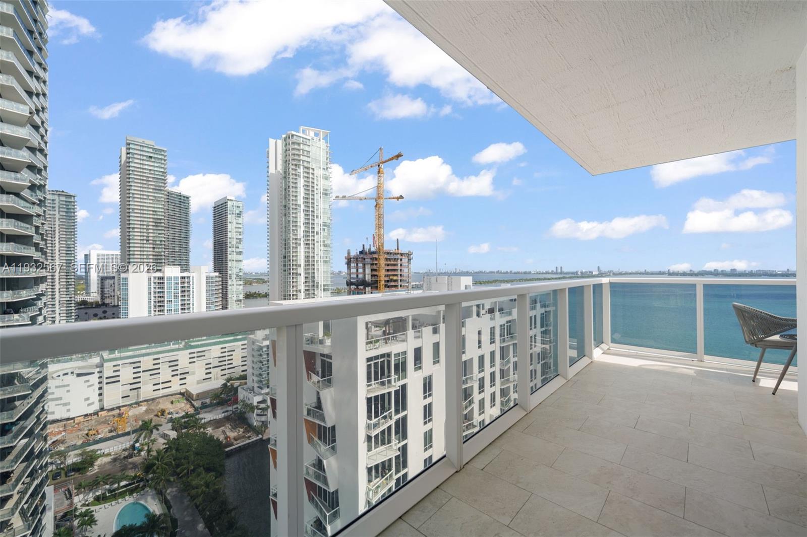 600 Northeast 27th Street, Unit 2401 Miami, FL 33137 - Photo 8 of 52 a view of a balcony with city view