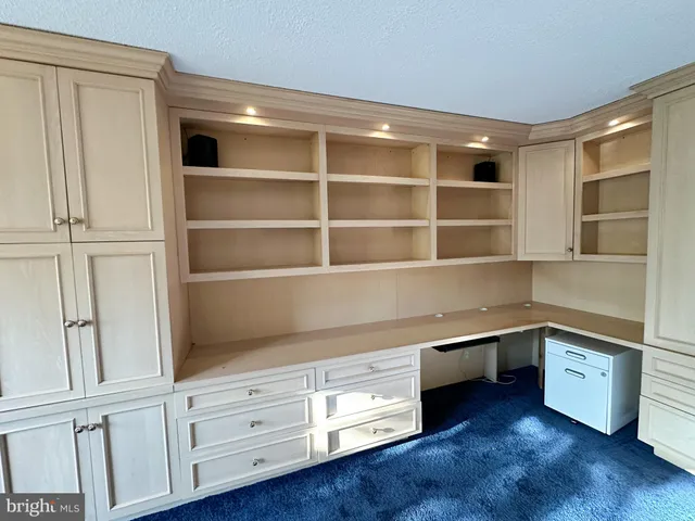 a room with walk in closet and wooden floor