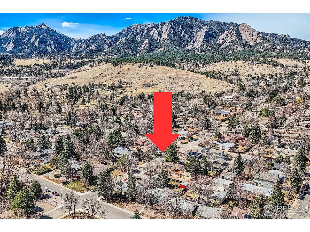 419 22nd Street Boulder, CO 80302 - Photo 30 of 38 a view of a field with mountains in the background
