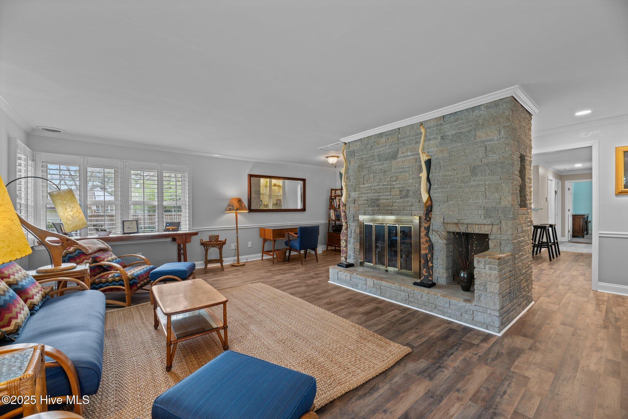 97 3rd Street Vandemere, NC 28587 - Photo 6 of 40 Living Room with Fireplace