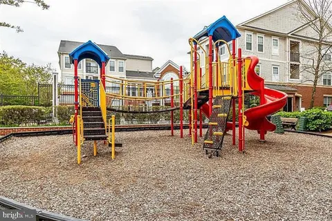 an outdoor space with furniture