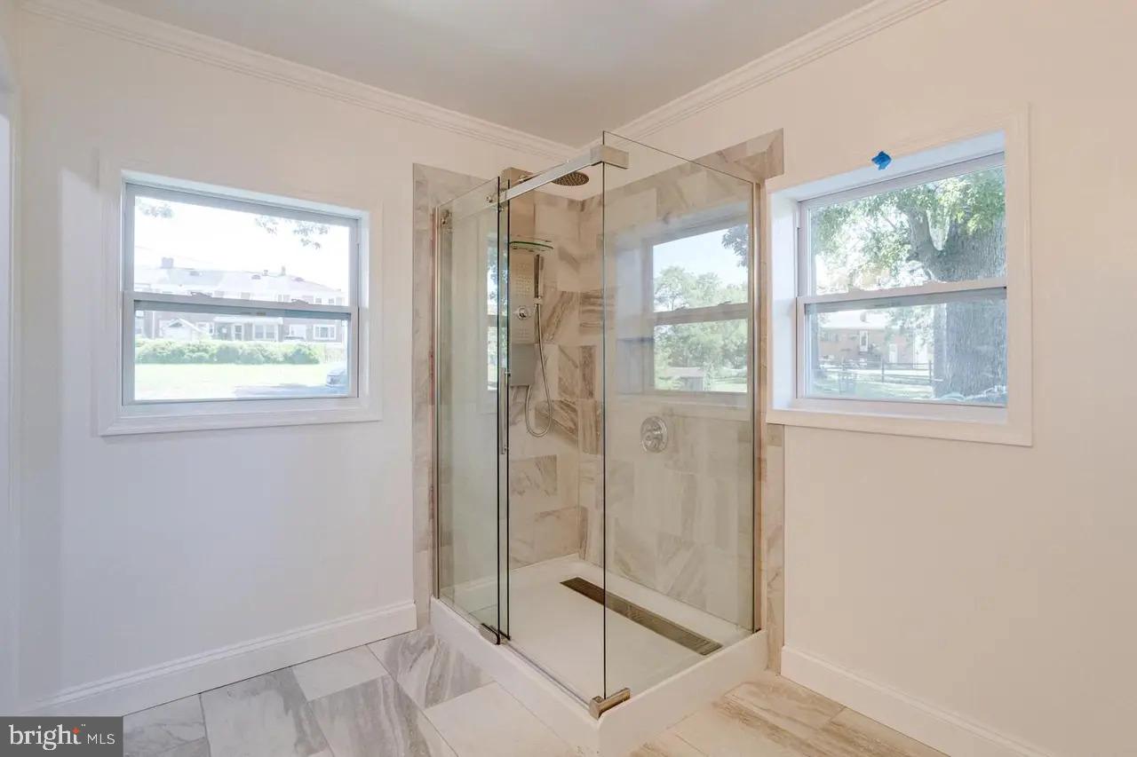 7600 East Battle Grove Road Dundalk, MD 21222 - Photo 36 of 59 Primary Bathroom - Modern Walk-In Shower